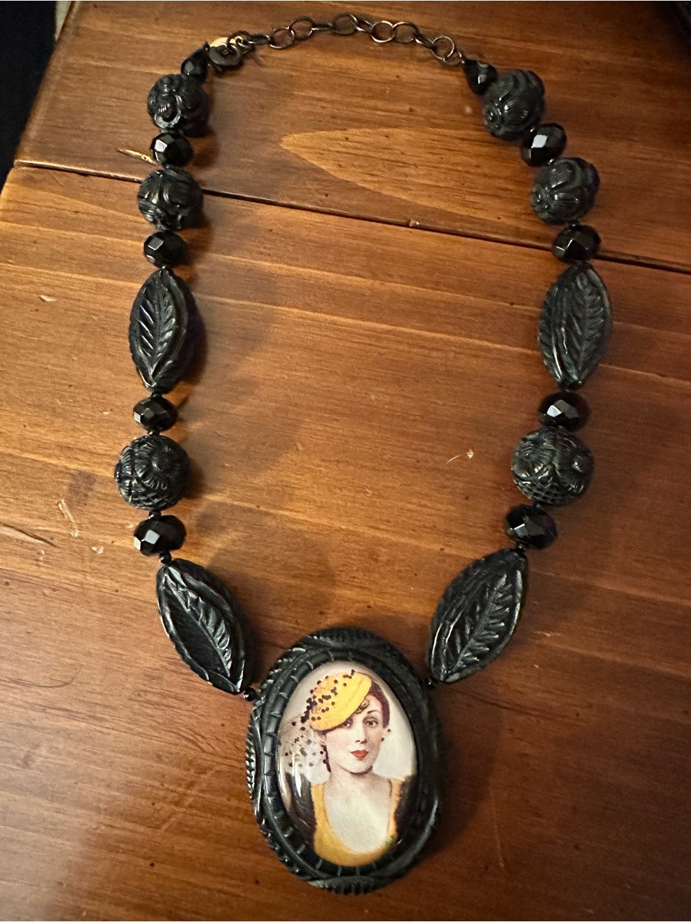 Hotcakes Design statement Cameo necklace